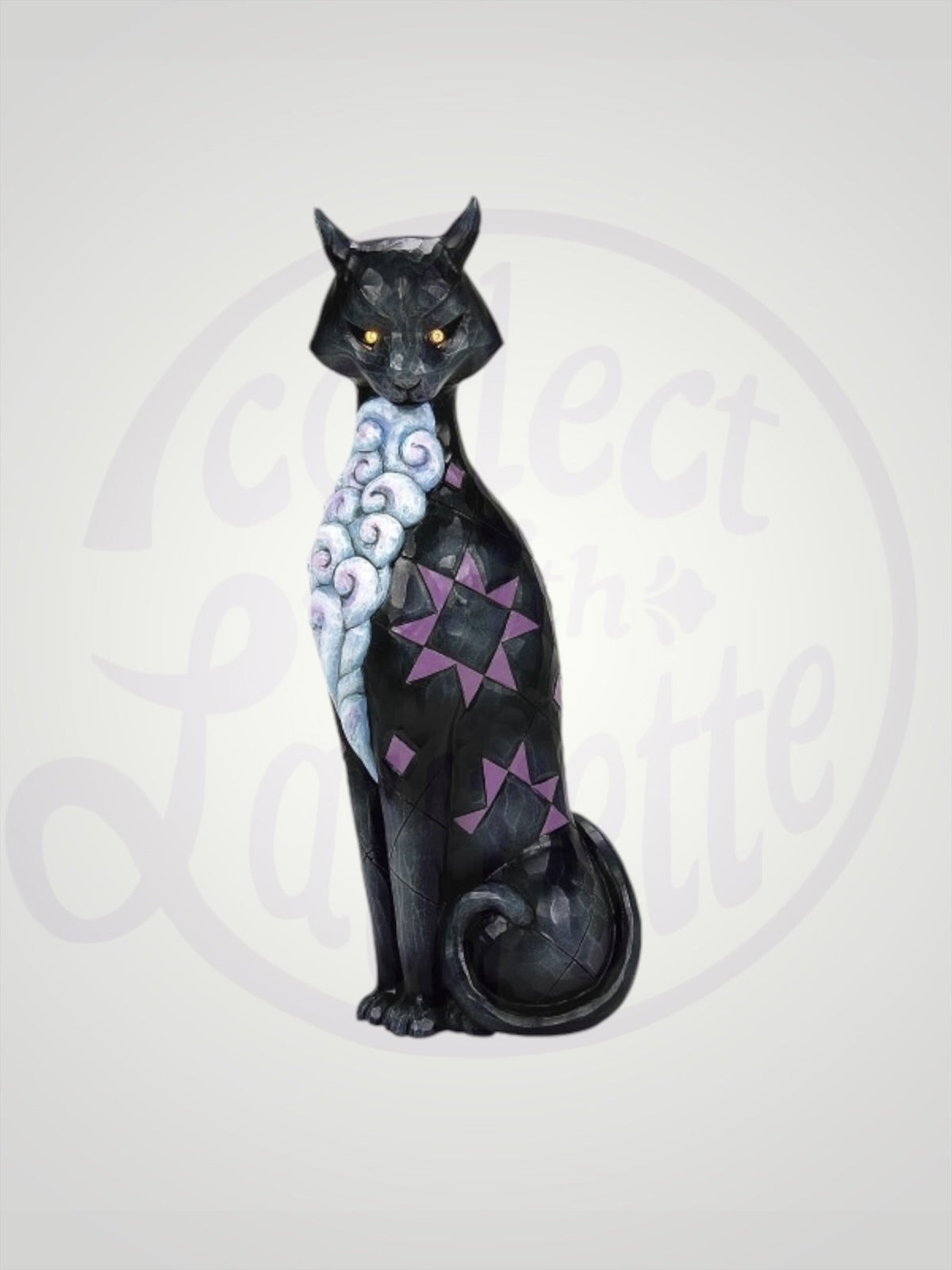 Jim Shore Heartwood Creek - Gato's Glowing Gaze Halloween Cat Figurine